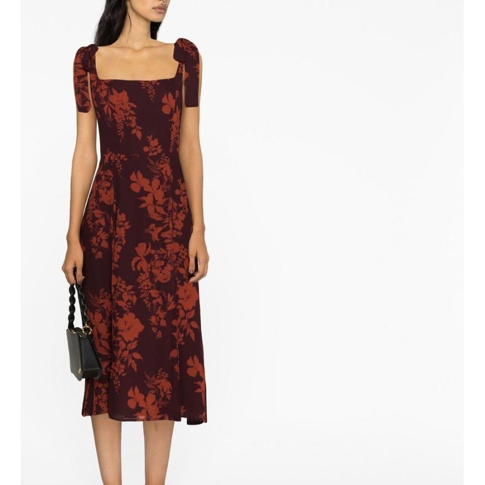 Reformation Twilight Midi Dress - Wine